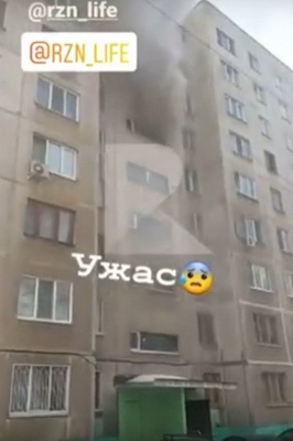 При пожаре на улице Советской Армии в Рязани пострадал человек